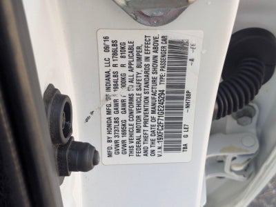 2016 Honda Civic Sedan EX CVT
