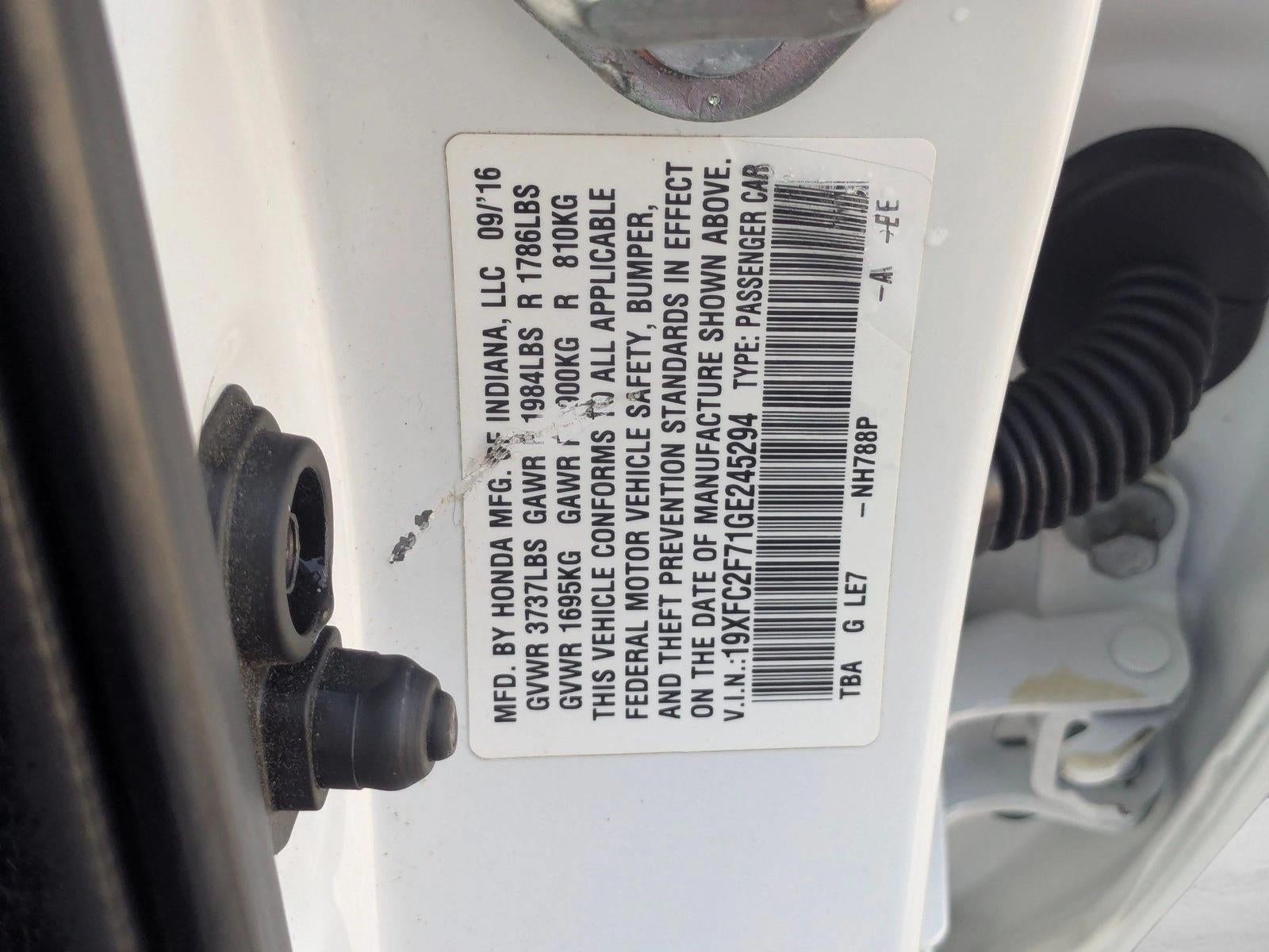 2016 Honda Civic Sedan EX CVT