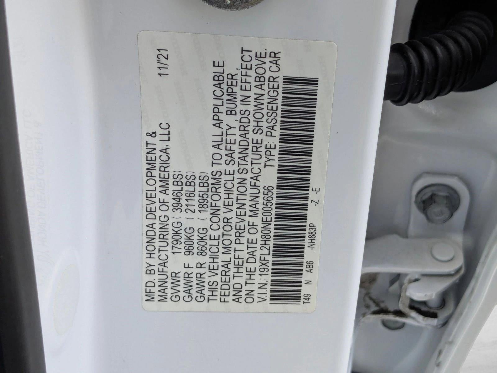 2022 Honda Civic Hatchback Sport CVT