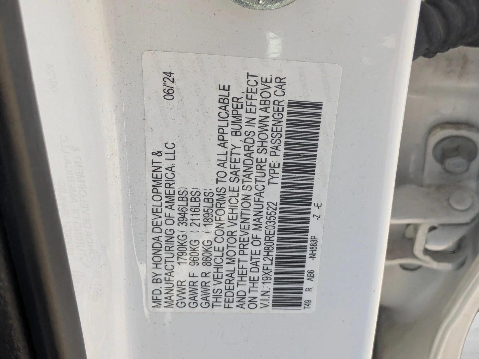 2024 Honda Civic Hatchback Sport CVT