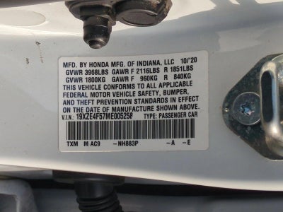 2021 Honda Insight EX CVT