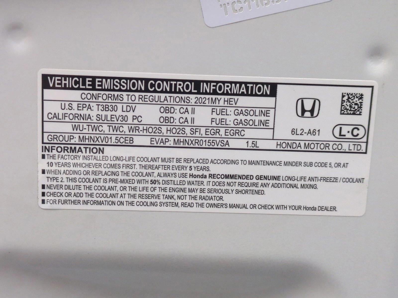 2021 Honda Insight EX CVT