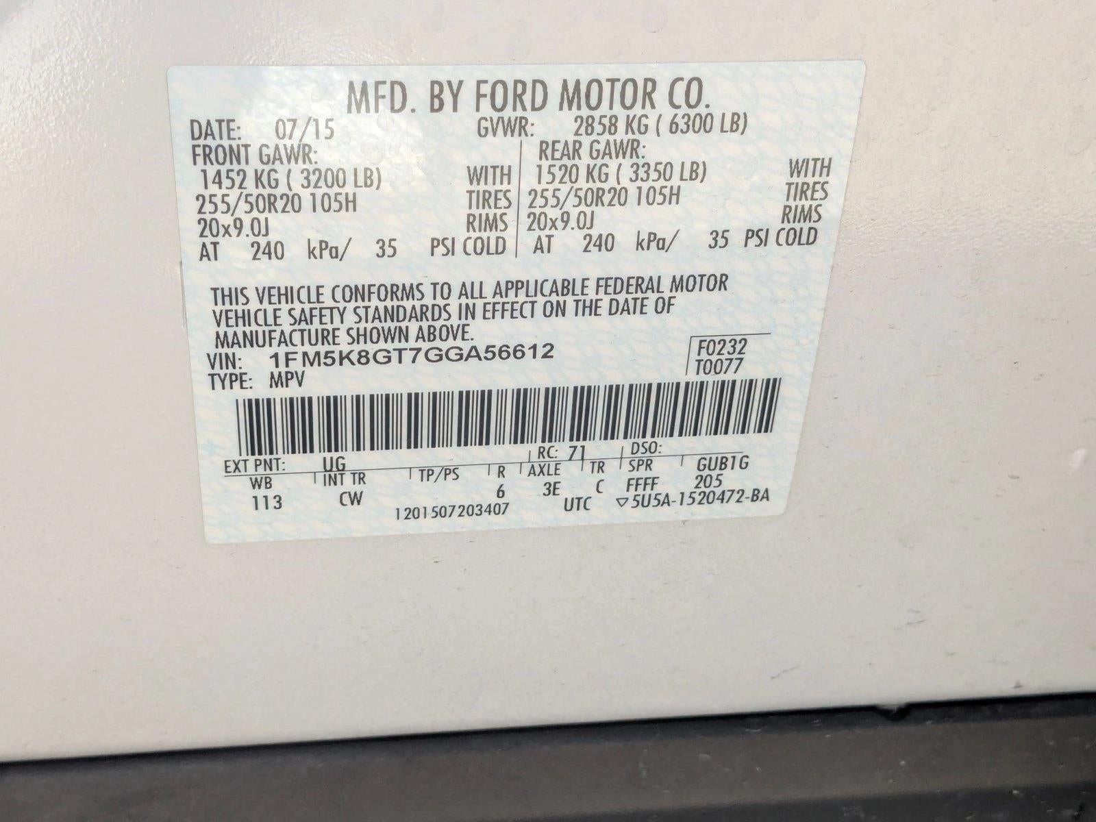 2016 Ford Explorer 4WD 4dr Sport
