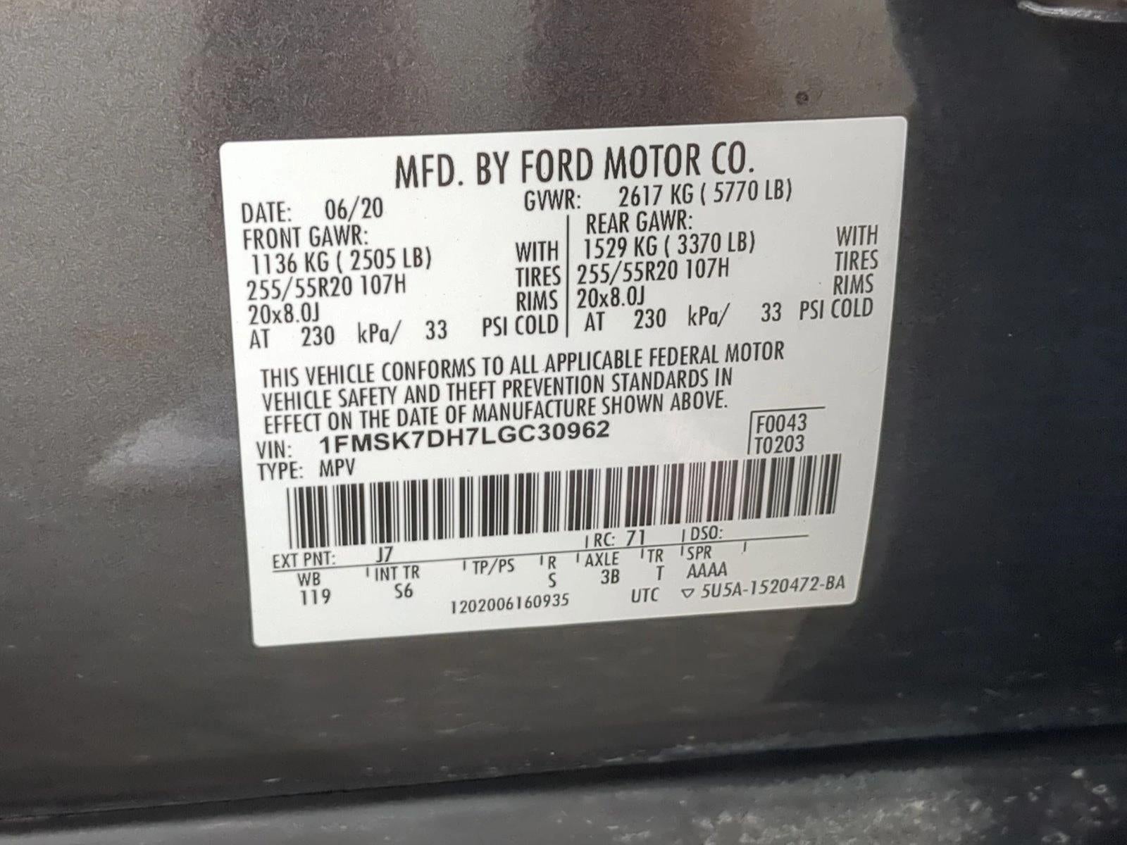 2020 Ford Explorer XLT RWD