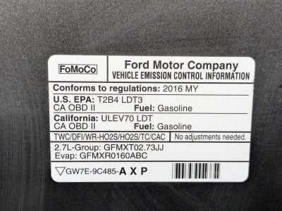 2016 Ford F-150 2WD SuperCab 6-1/2 Ft Box XLT