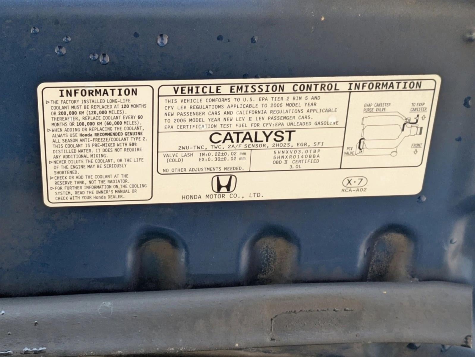 2005 Honda Accord Coupe EXLV6 AT