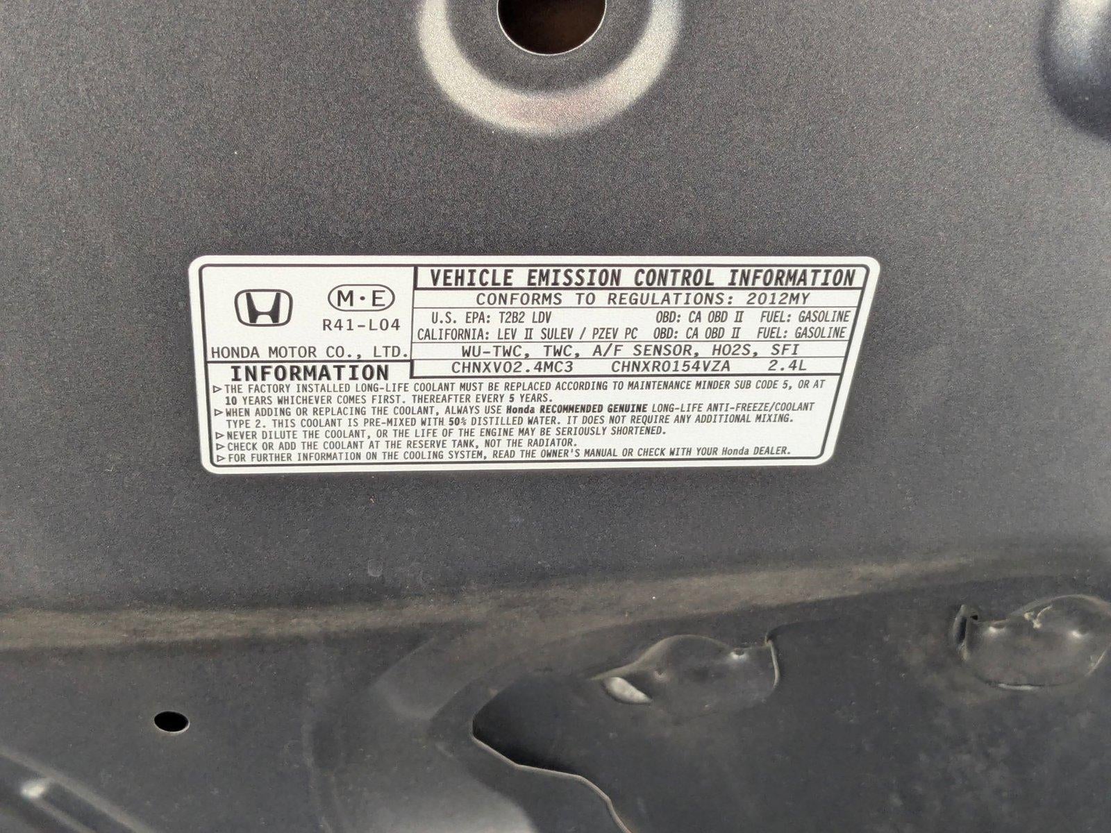 2012 Honda Accord Sedan SE Automatic