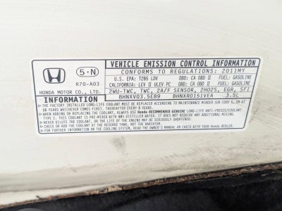 2011 Honda Accord Sedan EX-L V6 Automatic