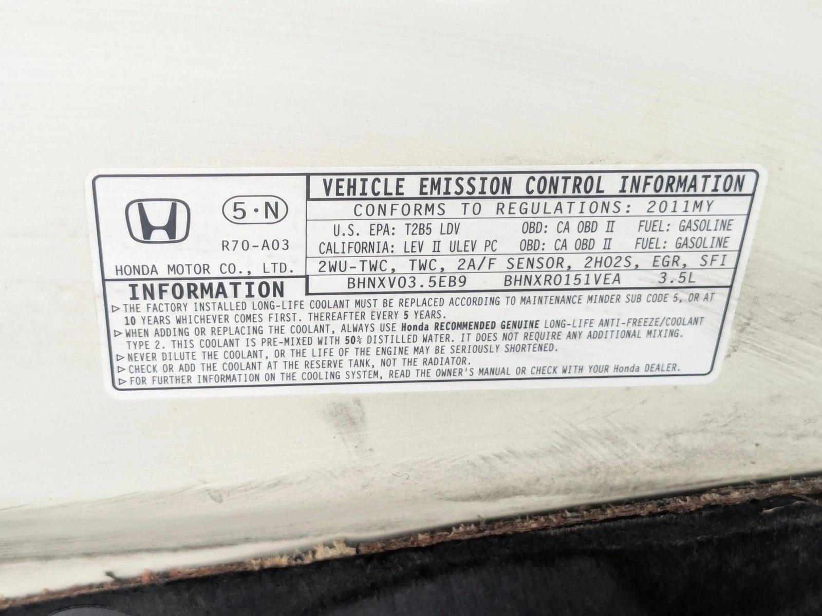 2011 Honda Accord Sedan EX-L V6 Automatic