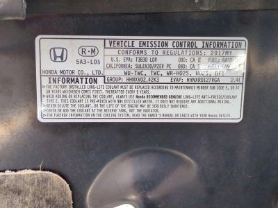 2017 Honda Accord Sedan Sport SE CVT