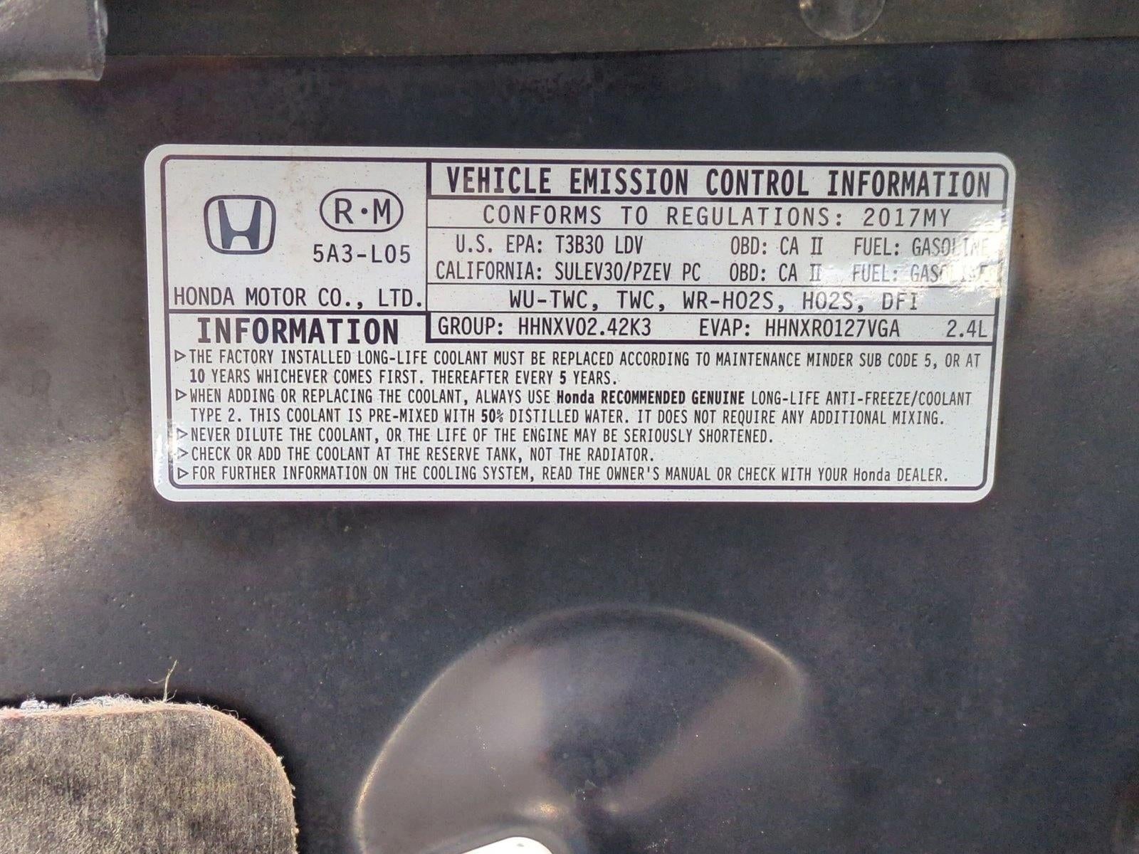 2017 Honda Accord Sedan Sport SE CVT