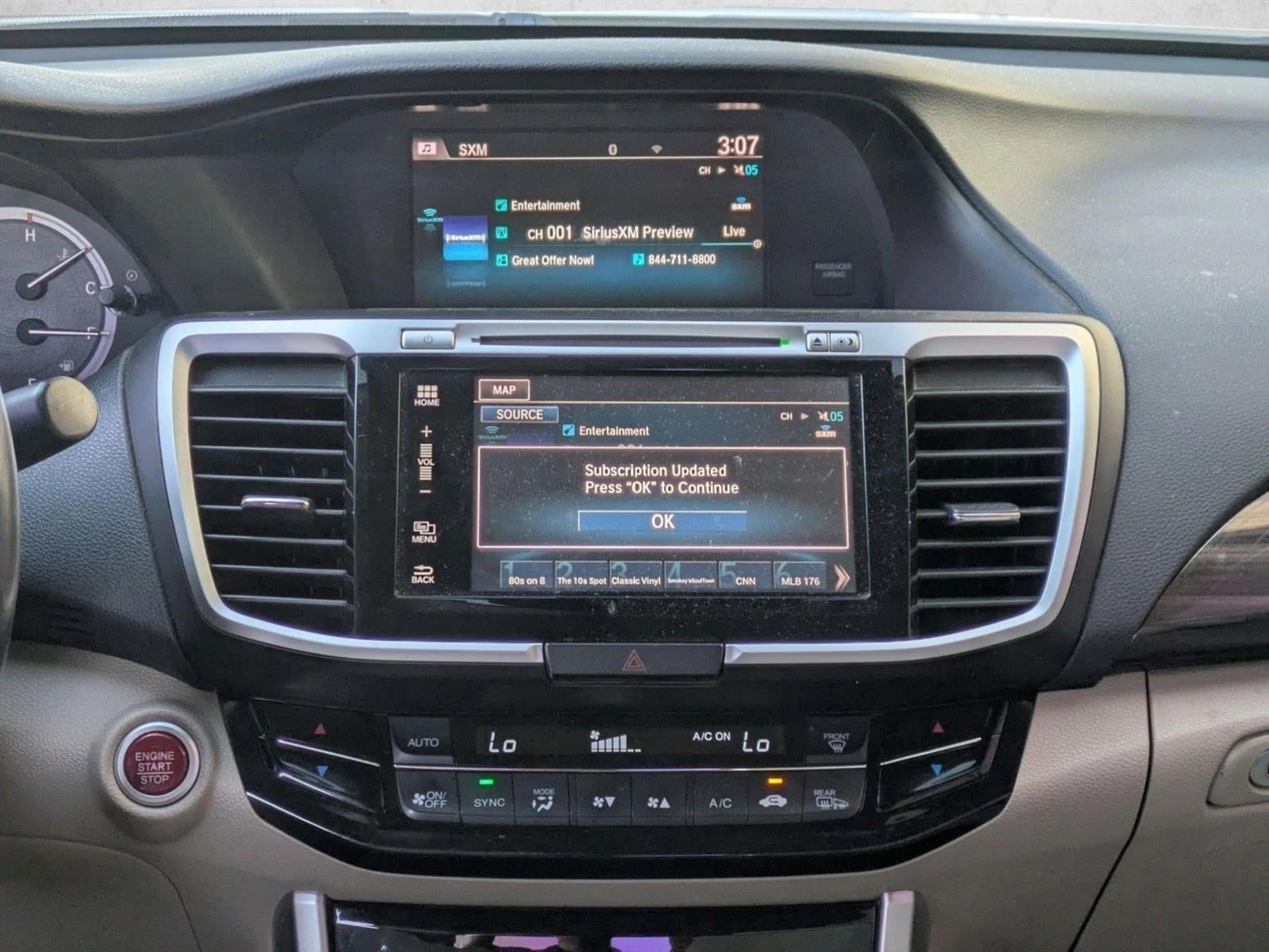 2016 Honda Accord Sedan EX-L CVT PZEV with Navigation and Honda Sensing