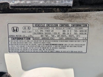 2016 Honda Accord Sedan EX-L CVT PZEV with Navigation and Honda Sensing