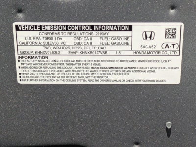 2019 Honda Accord Sedan LX 1.5T CVT