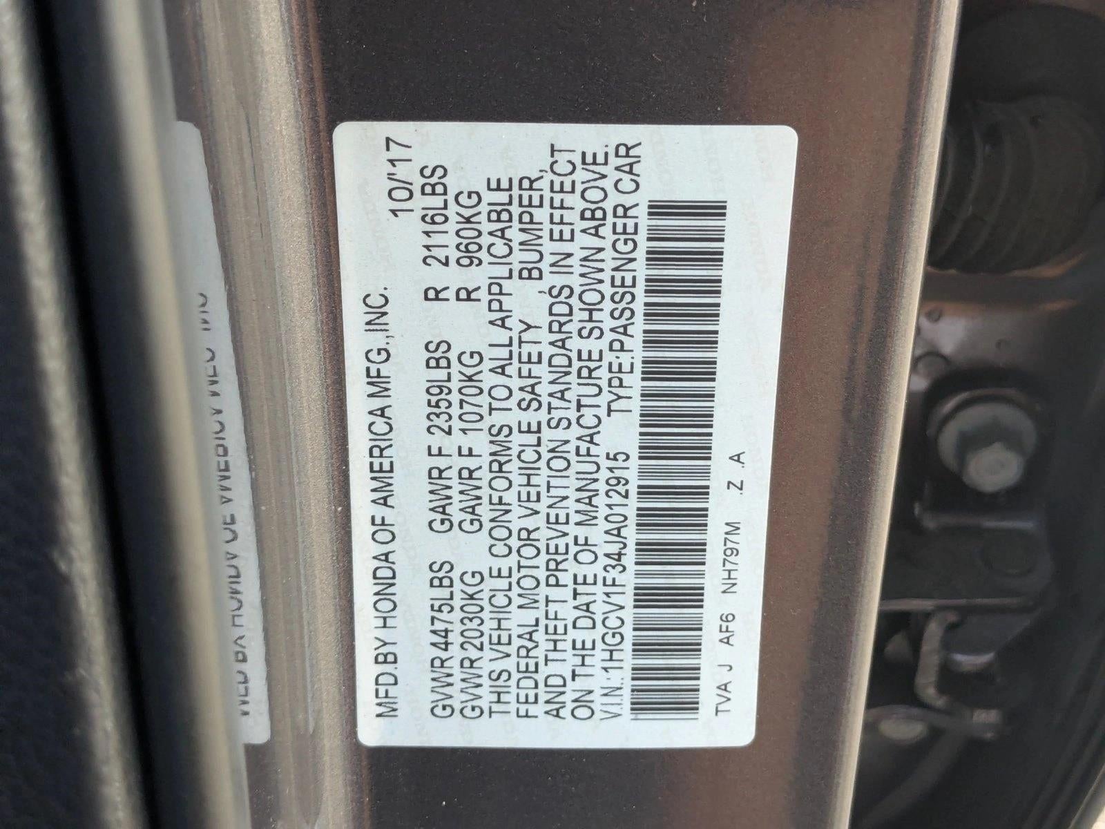 2018 Honda Accord Sedan Sport 1.5T CVT