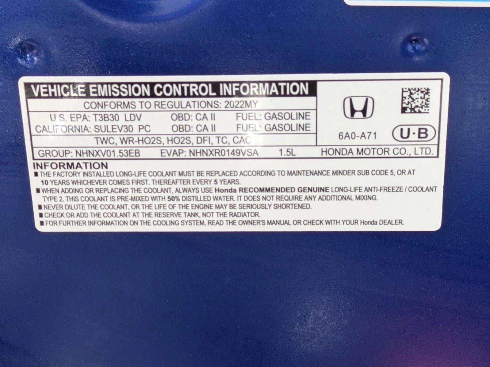 2022 Honda Accord Sedan Sport 1.5T CVT