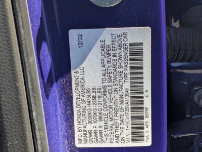 2022 Honda Accord Sedan Sport 1.5T CVT