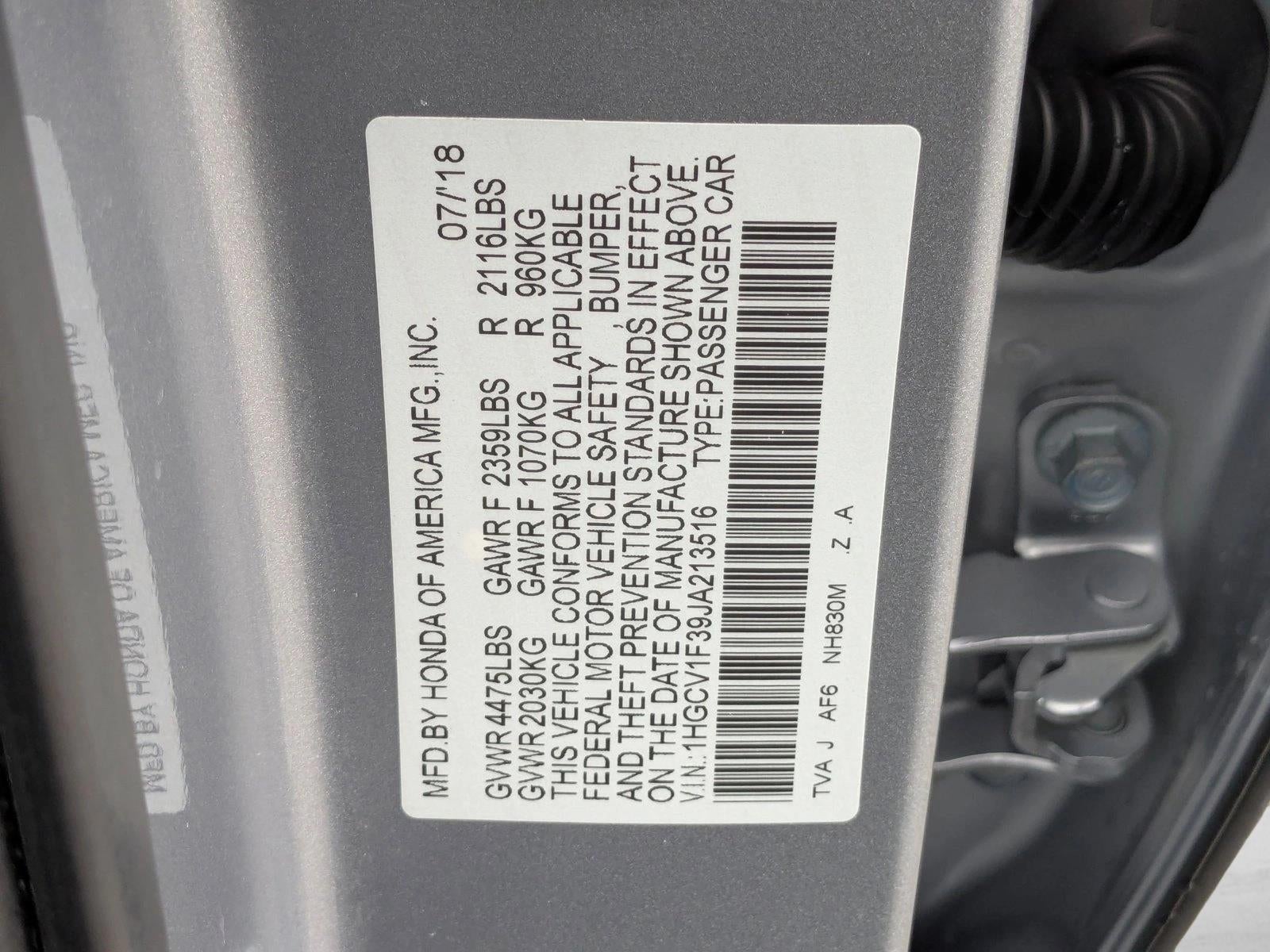 2018 Honda Accord Sedan Sport 1.5T CVT