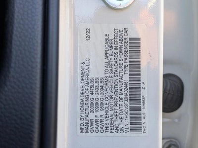 2022 Honda Accord Sedan Sport 2.0T Automatic