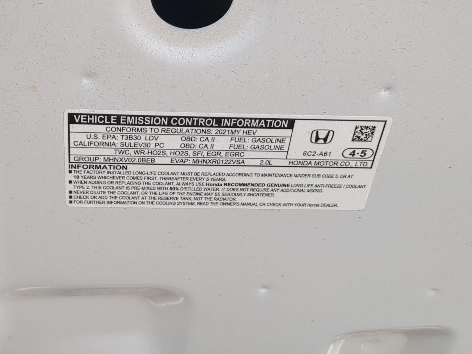 2021 Honda Accord Hybrid Sedan
