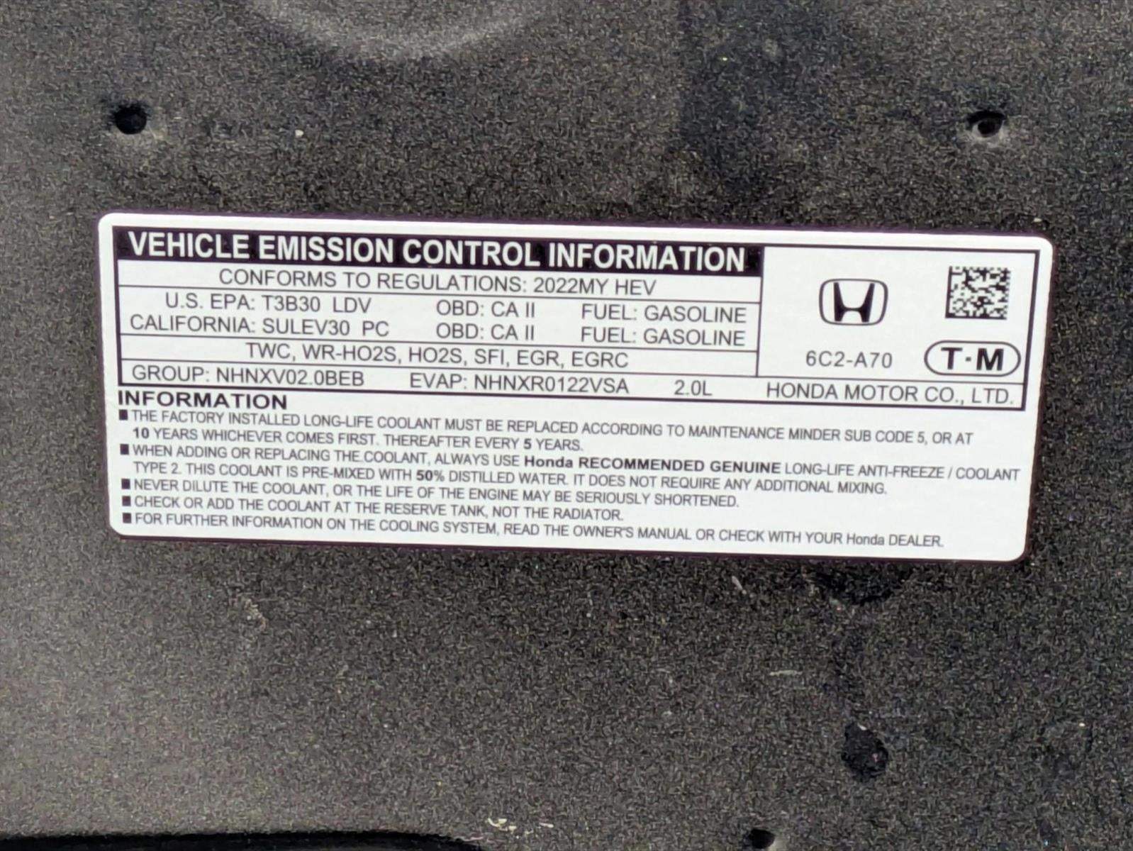 2022 Honda Accord Hybrid Sport Sedan