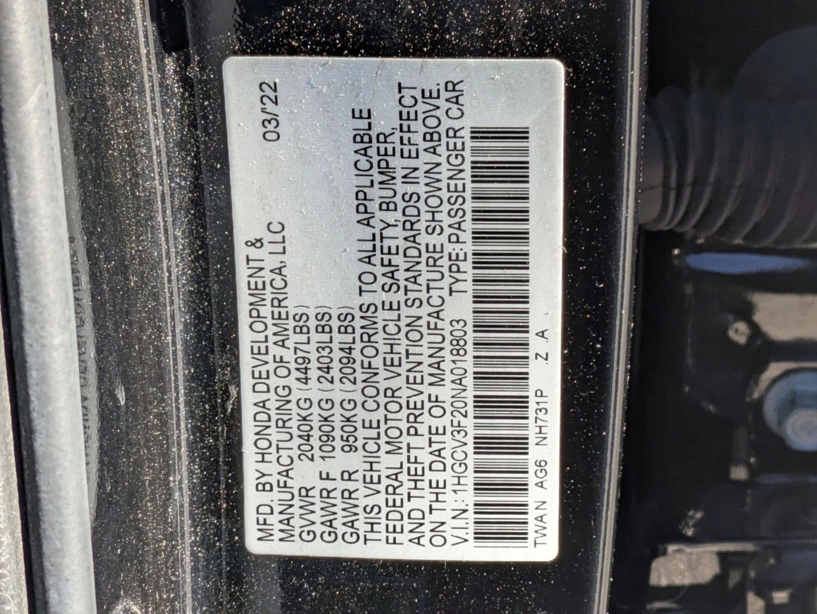 2022 Honda Accord Hybrid Sport Sedan