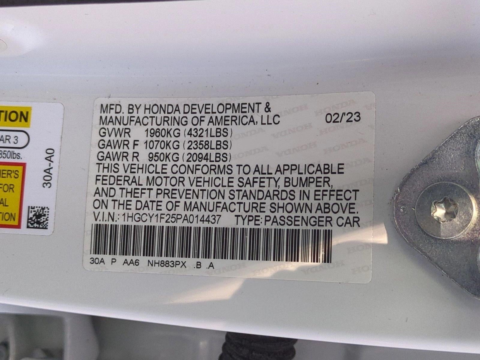 2023 Honda Accord Sedan LX CVT