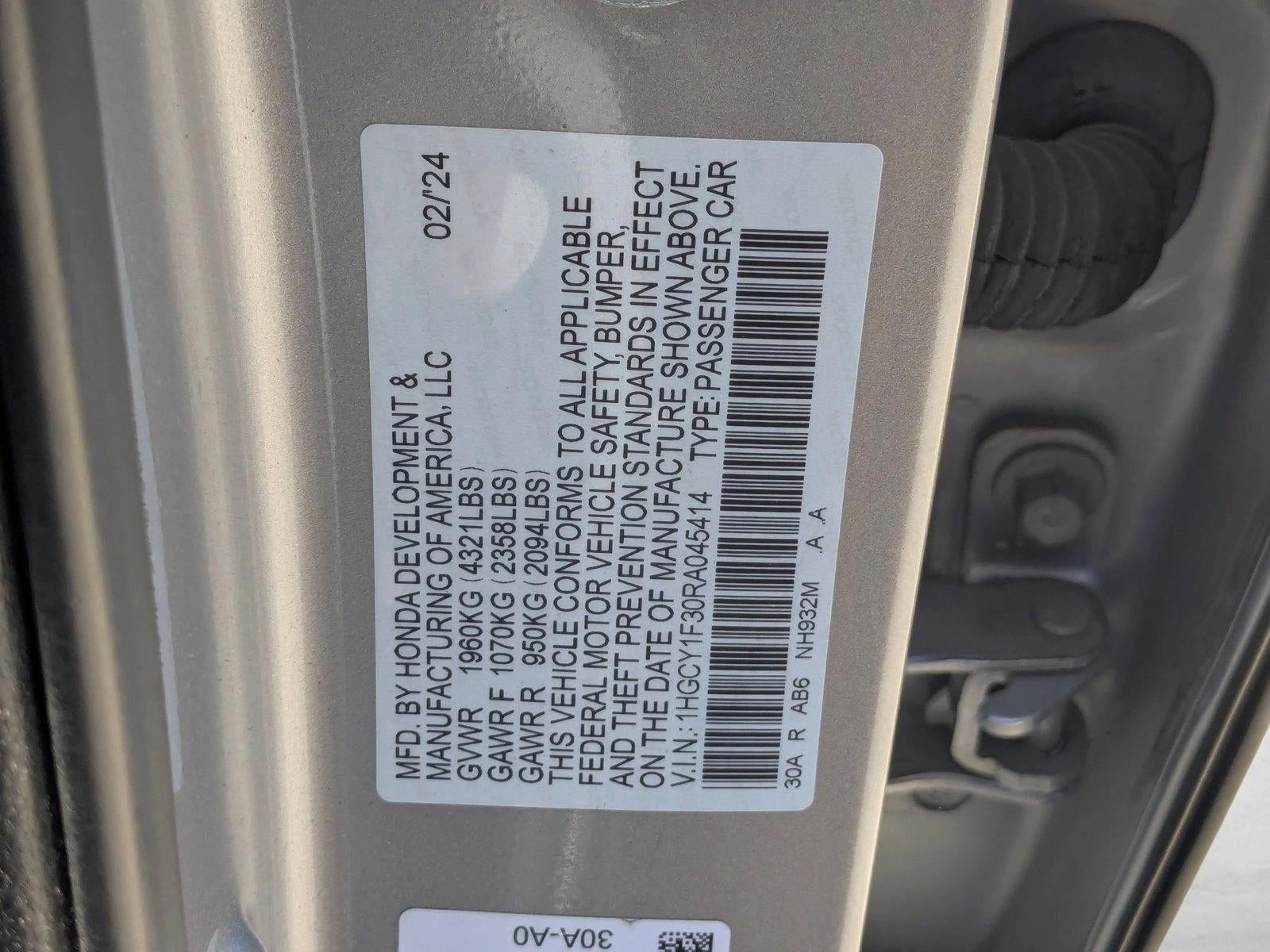 2024 Honda Accord Sedan EX CVT