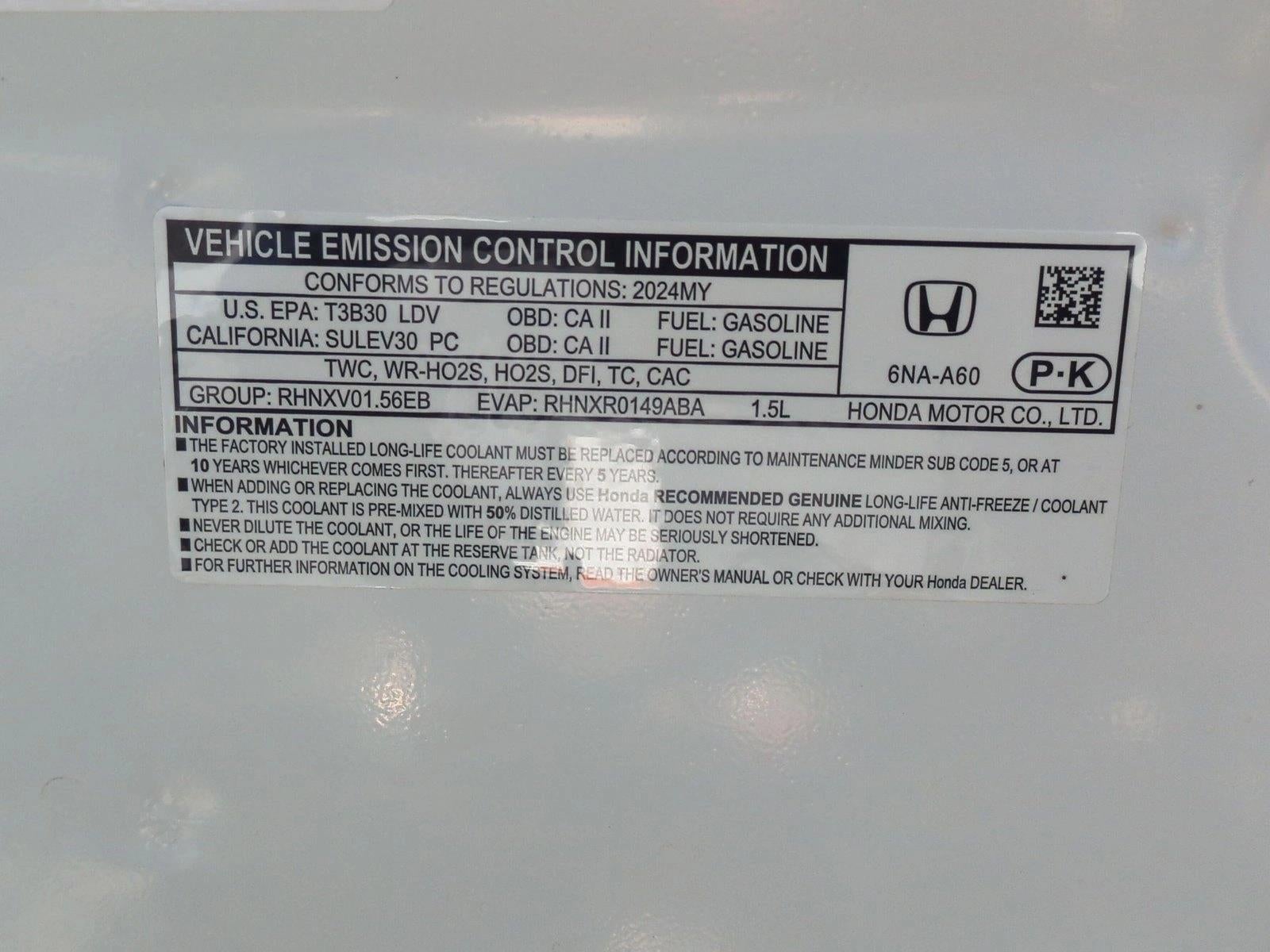 2024 Honda Accord Sedan EX CVT
