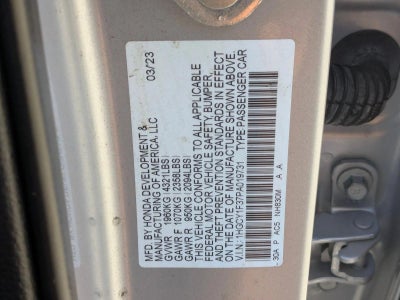 2023 Honda Accord Sedan EX CVT