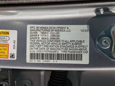 2024 Honda Accord Sedan EX CVT