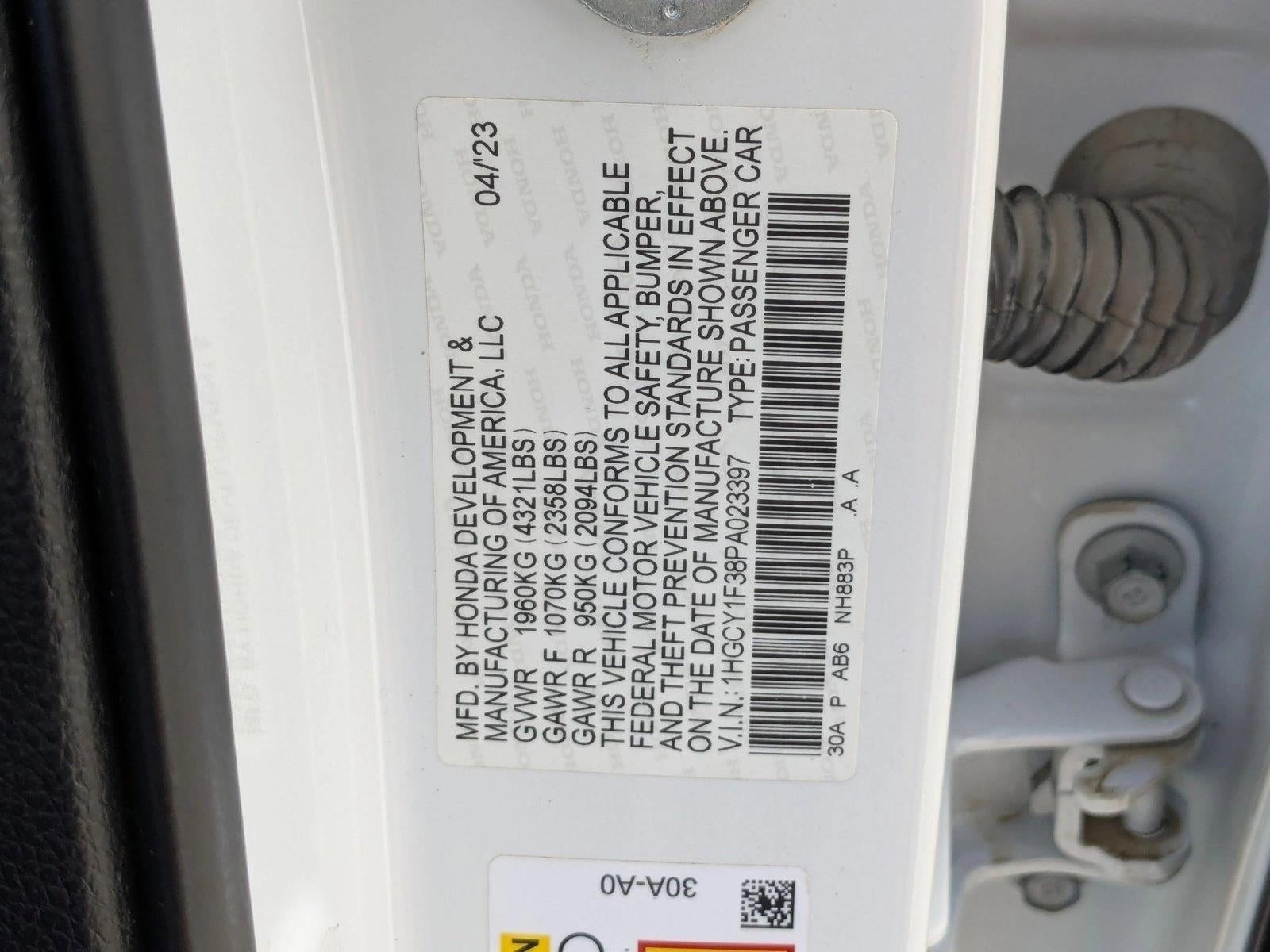 2023 Honda Accord Sedan EX CVT