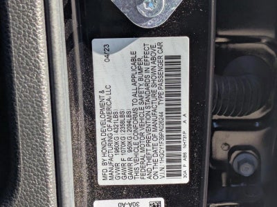 2023 Honda Accord Sedan EX CVT