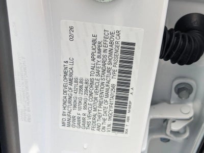 2026 Honda Accord Sedan SE CVT