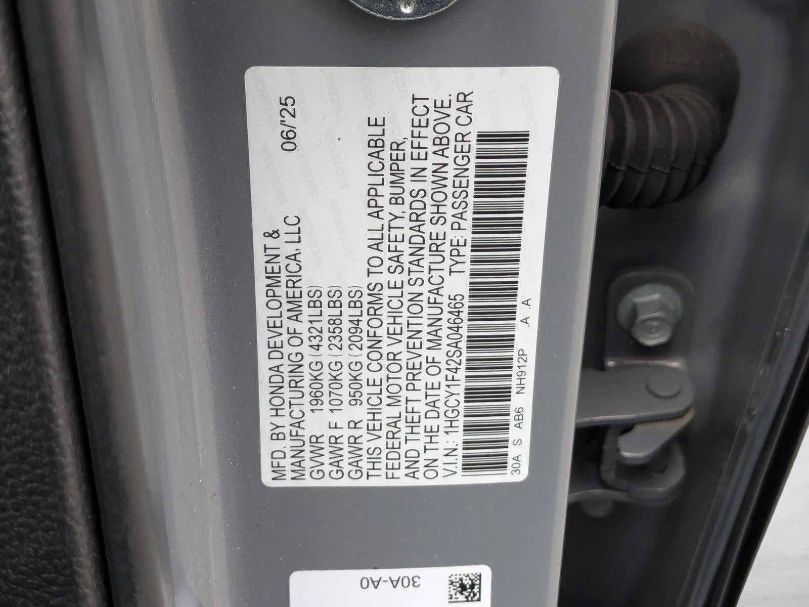 2025 Honda Accord Sedan SE CVT