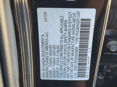 2025 Honda Accord Hybrid Sport Sedan