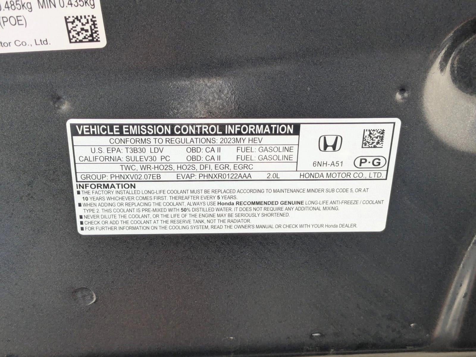 2023 Honda Accord Hybrid EX-L Sedan