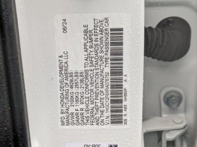 2024 Honda Accord Hybrid EX-L Sedan