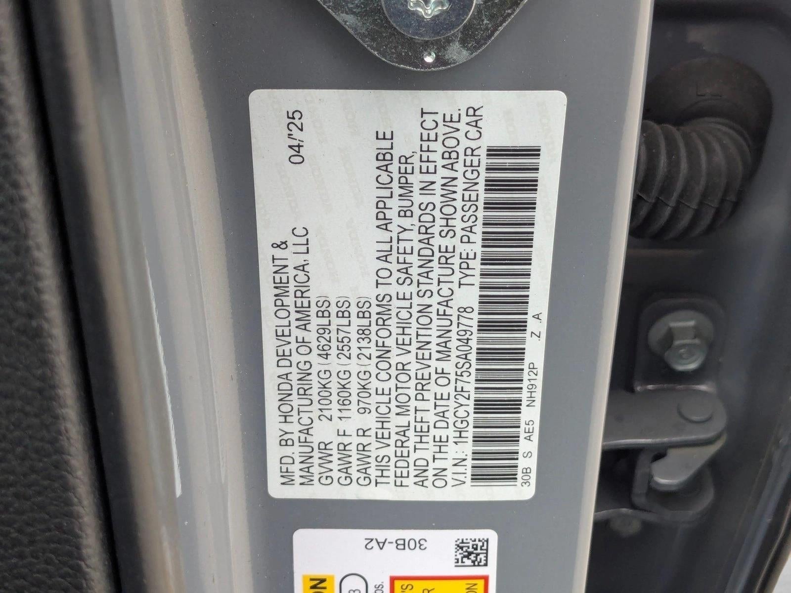 2025 Honda Accord Hybrid Sport-L Sedan