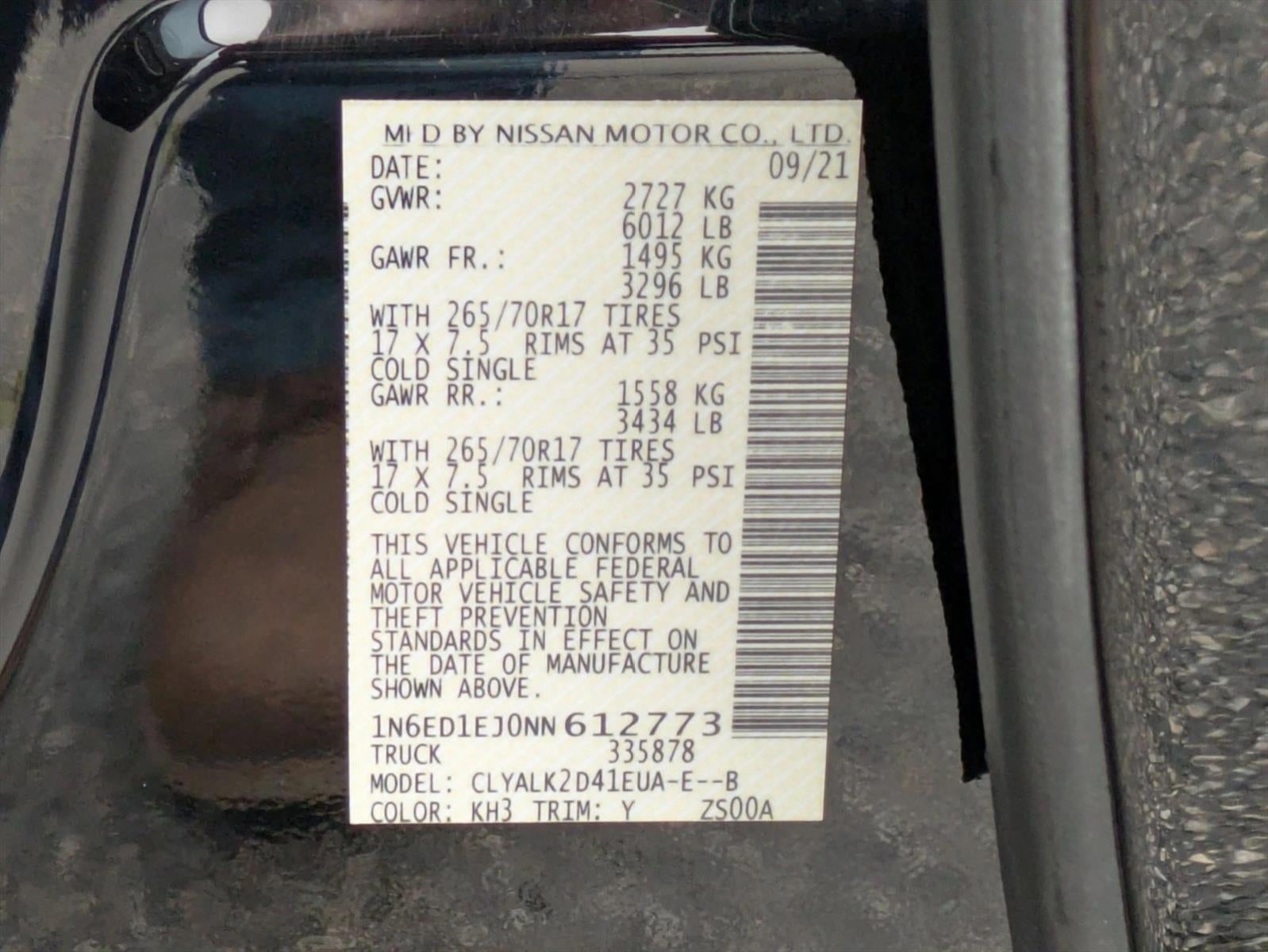 2022 Nissan Frontier Crew Cab 4x2 PRO-X Auto