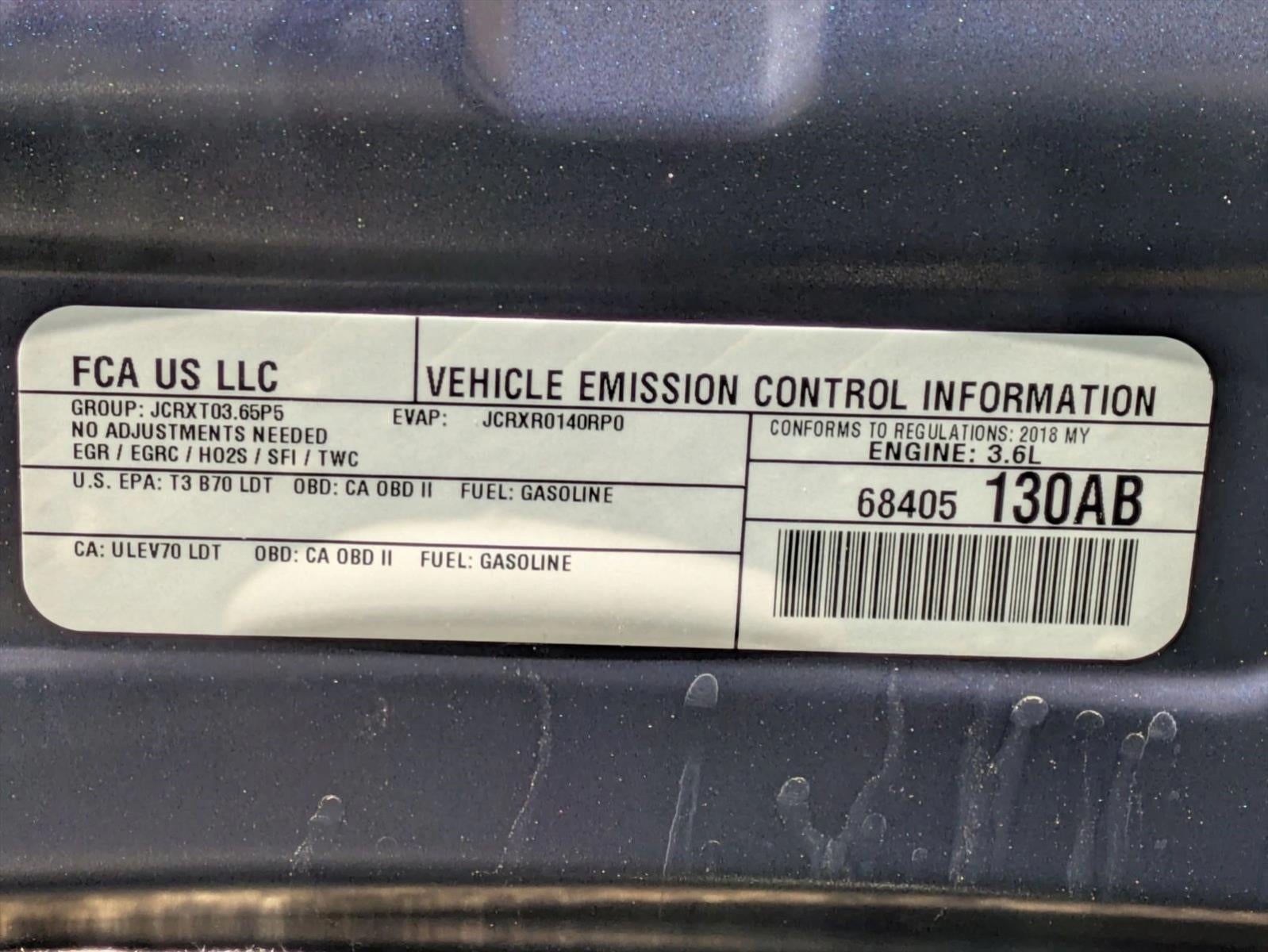 2018 Chrysler Pacifica Touring L Plus FWD