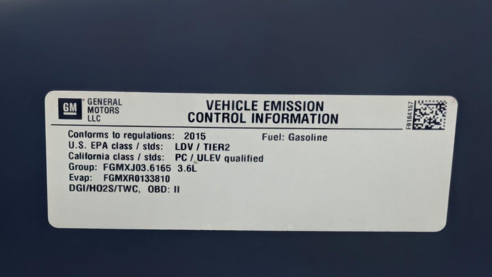 2015 Chevrolet Camaro 2dr Cpe LT w/1LT