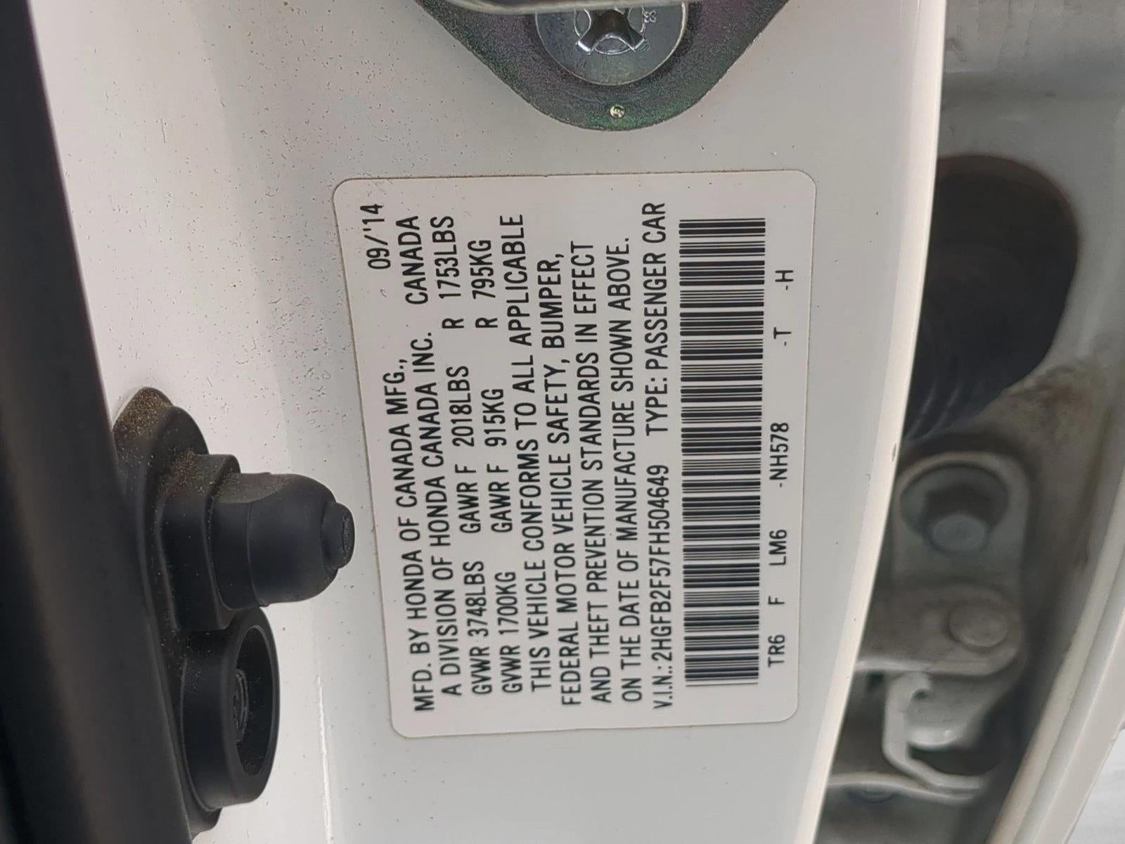 2015 Honda Civic Sedan LX CVT