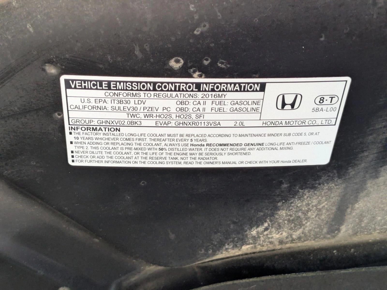 2016 Honda Civic Sedan LX CVT