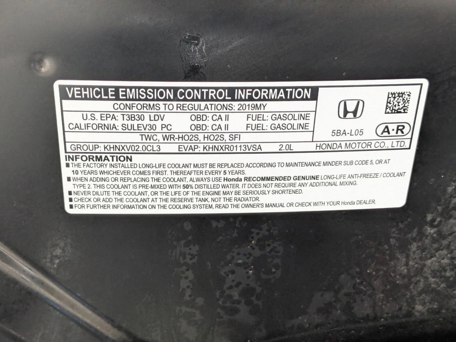 2019 Honda Civic Sedan Sport CVT