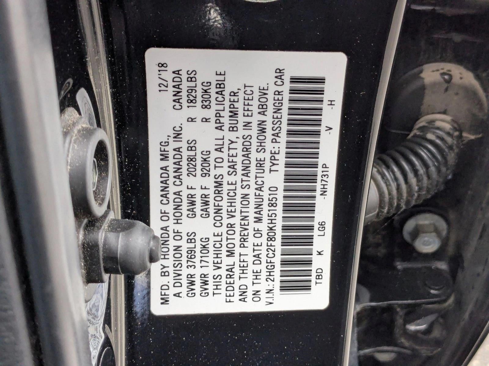 2019 Honda Civic Sedan Sport CVT