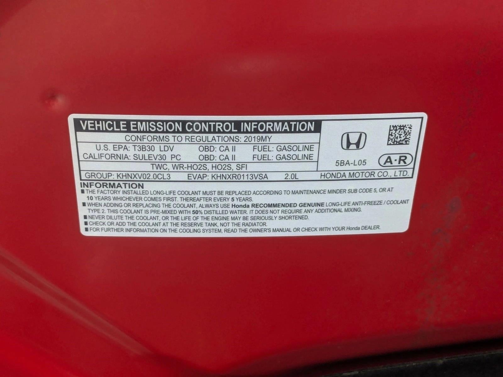 2019 Honda Civic Sedan Sport CVT