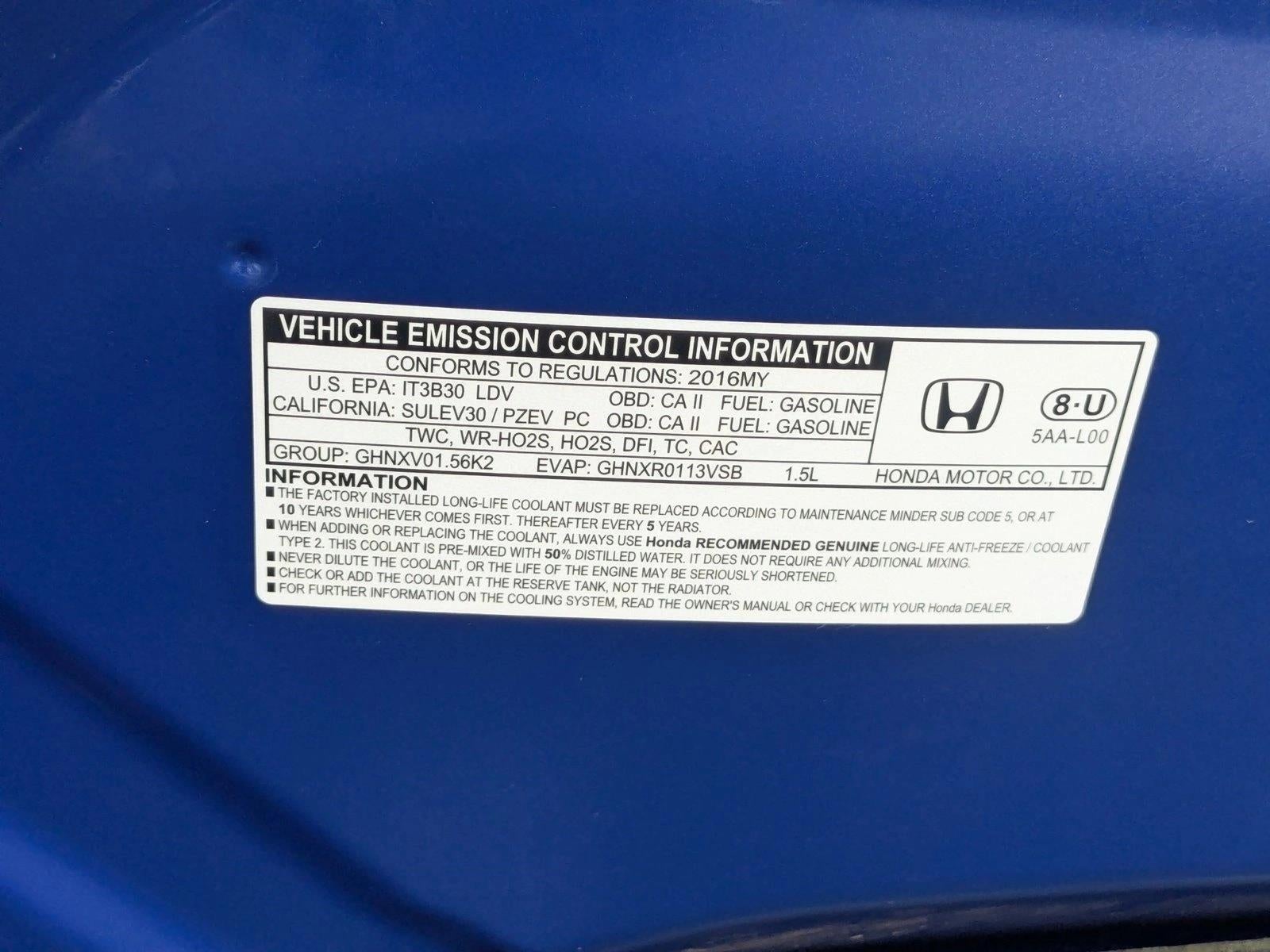 2016 Honda Civic Coupe EX-T CVT