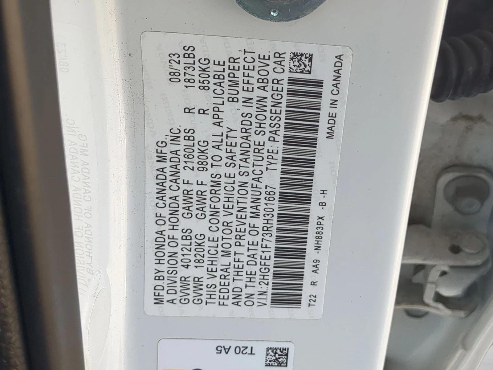 2024 Honda Civic Sedan EX CVT