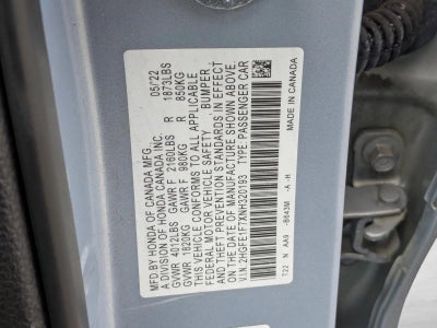 2022 Honda Civic Sedan EX CVT